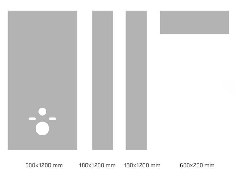 ZESTAW DO ZABUDOWY STELAŻA PODTYNKOWEGO WC