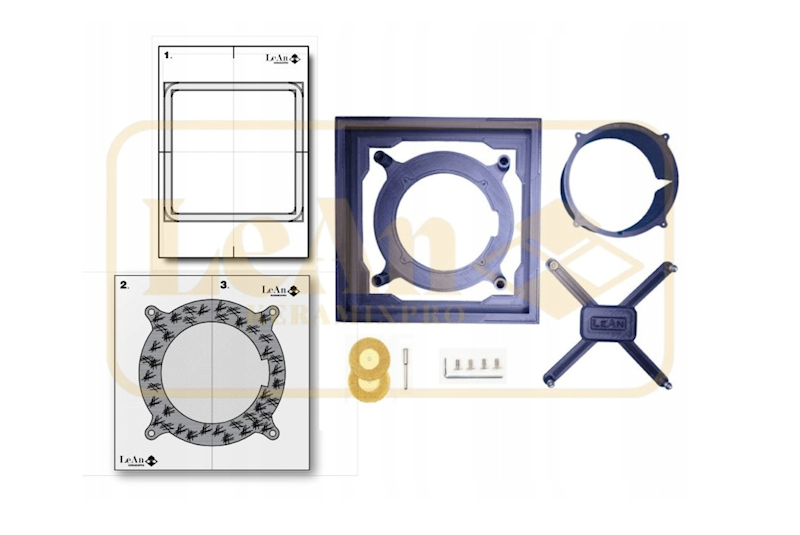 UKRYTA WENTYLACJA POD PŁYTKI FI125 OPCJA LED