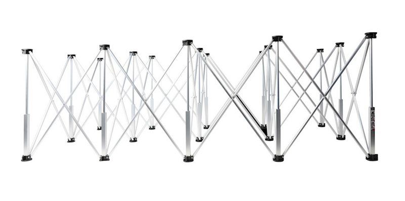 STÓŁ GLAZURNICZY SKŁADANY BIHUI 221x113x73