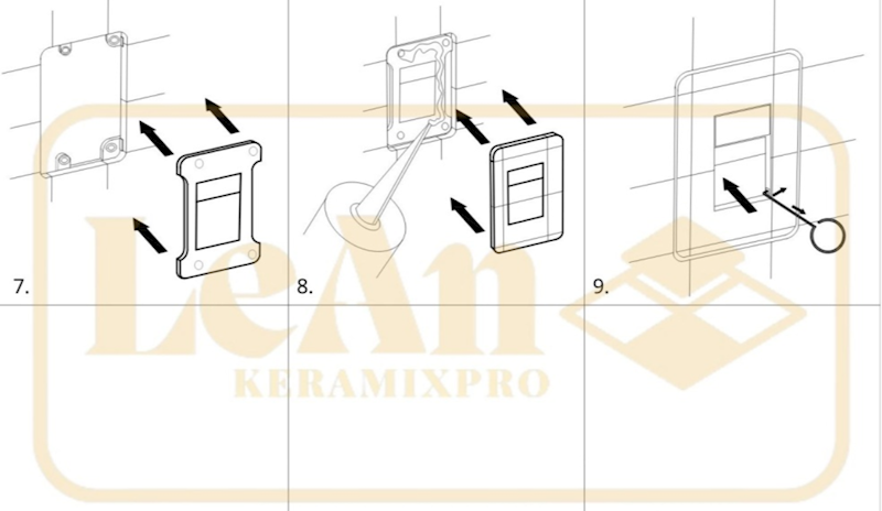 UKRYTY PRZYCISK SPŁUKUJĄCY DO GROHE BIAŁY