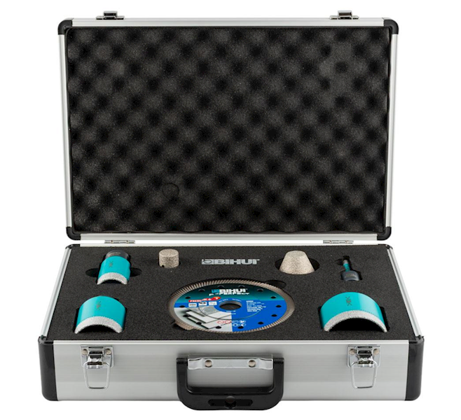 BIHUI ZESTAW OTWORNIC TURBO 8,35,50,65,FREZ+TARCZA