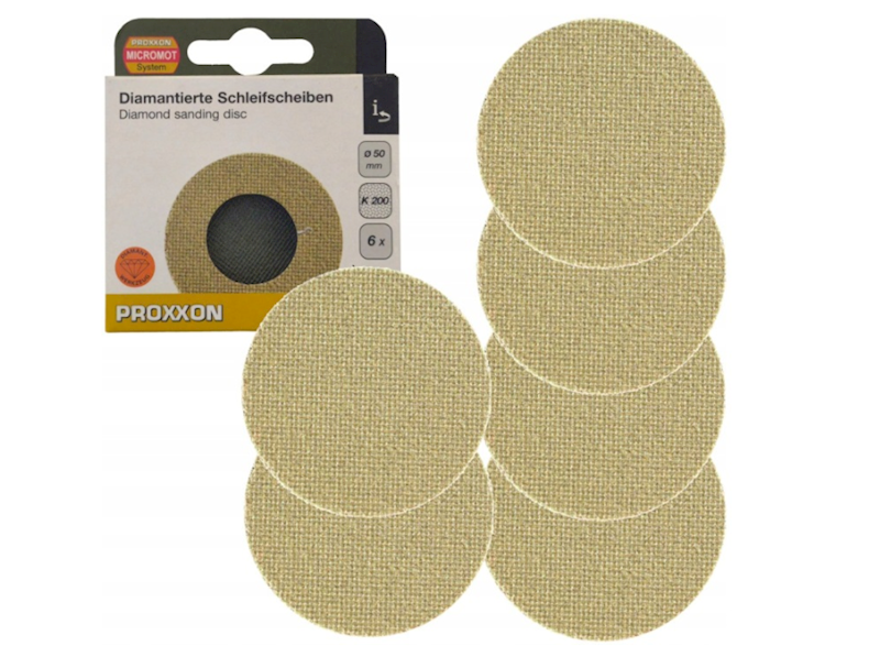 PROXXON TARCZE ŚCIERNE 50mm P200 6szt. 