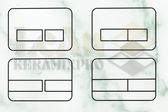 UKRYTY PRZYCISK SPŁUKUJĄCY BIAŁY WĄSKI MAGNET.