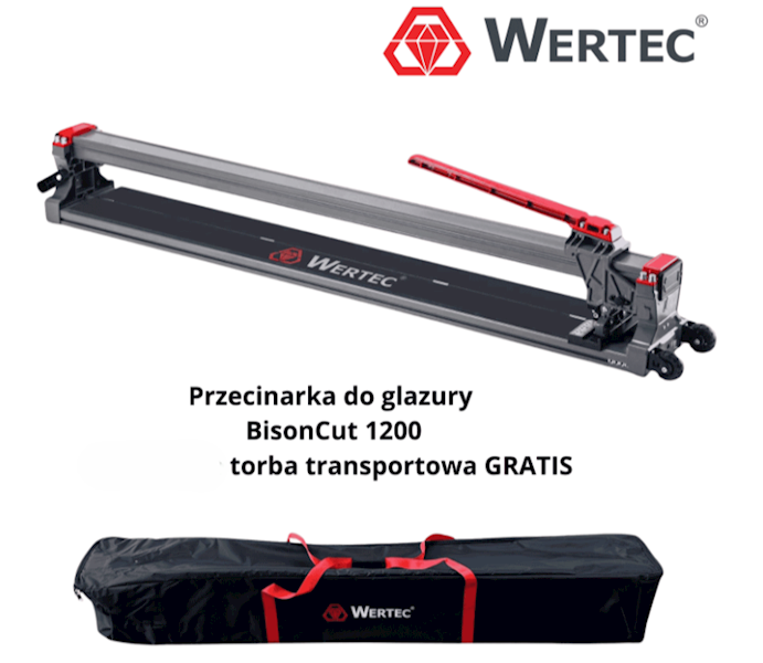 PRZECINARKA DO GLAZURY BisonCut 1200+TORBA WERTEC
