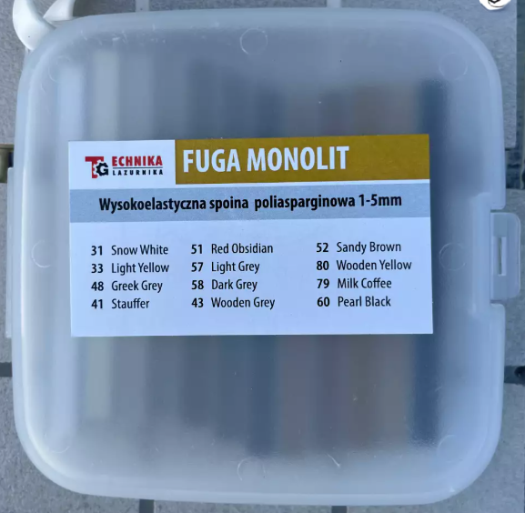 MONOLIT WZORNIK FUG - 12 KOLORÓW