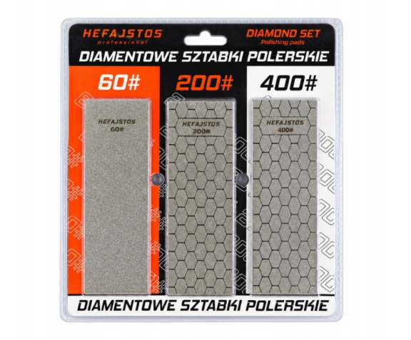 SZTABKI DIAMENTOWE DO SZLIFOWANIA ZESTAW 3SZT