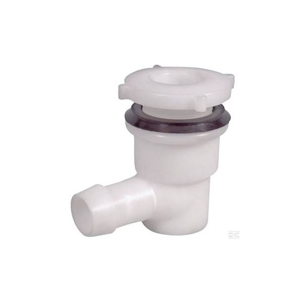 Kolano przelewu fi-25 białe 4027020001 OP02008
