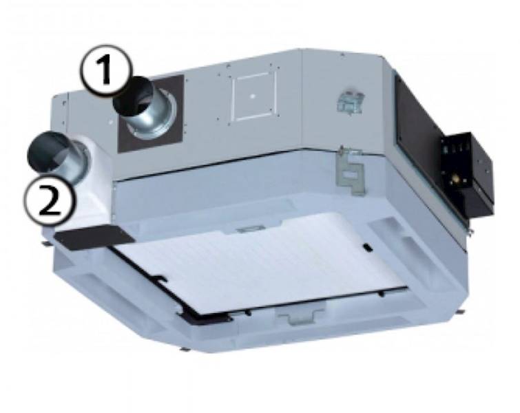 Komora wlotowa świeżego powietrza do kaset PU3E CZ-FDU3