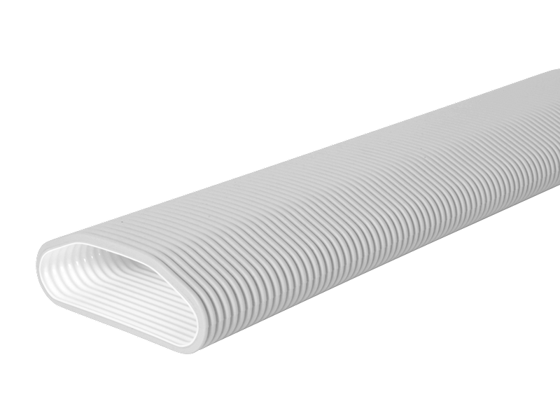Rura profi-air tunnel szara w sztangach 132x52 mm - 3 m