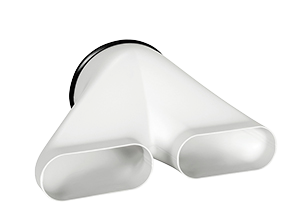 Przejściówka profi-air Ovalkanal na rury okrągłe 2x 163x68 mm - DN 160