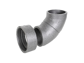 Kolano 90° profi-air ISO z mufą DN 125