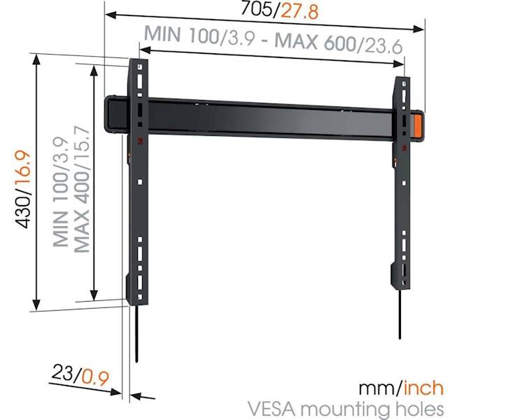 UCHWYT LCD VOGELS W50080 BLACK