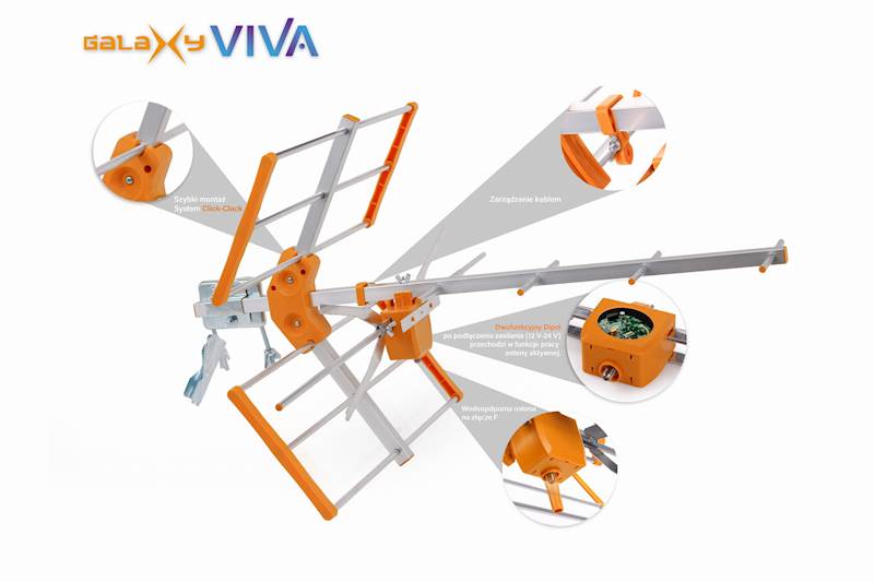 ANTENA TELEWIZYJNA AX GALAXY VIVA COMBO ANT0155