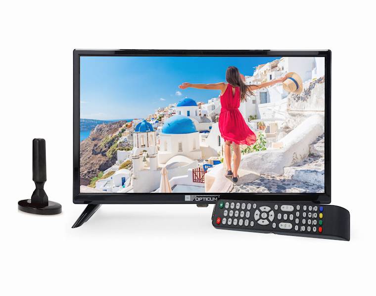 TELEWIZOR LED 19" OPTICUM TRAVEL DVB-T/T2 H.265/HEVC