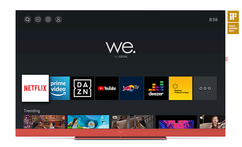 TELEWIZOR LED WE. SEE BY LOEWE TV55 SMART 4K UHD WIFI BT
