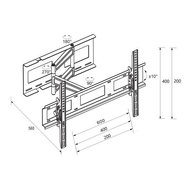 UCHWYT LCD LONDYN 32-65 LB-400