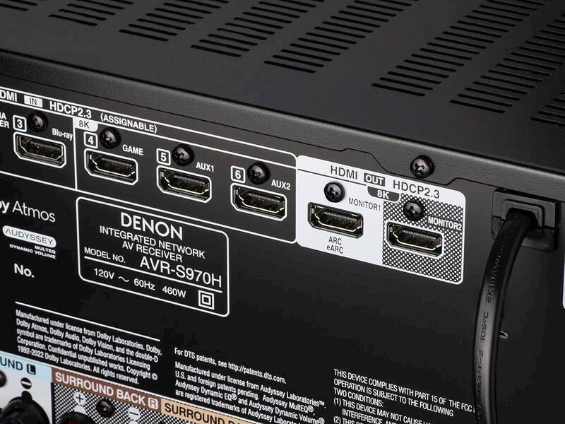 AMPLITUNER DENON AVR-S970H 7.2 8K HEOS