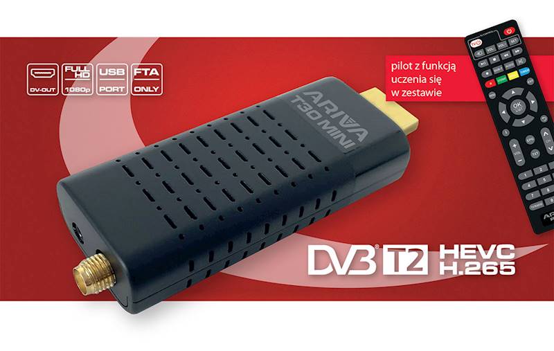 ODBIORNIK DVBT-2/HEVC FERGUSON ARIVA T30 MINI