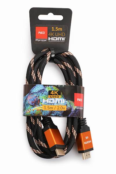 KABEL HDMI OPTICUM RED 2.0V 4K UHD - 1.5 M