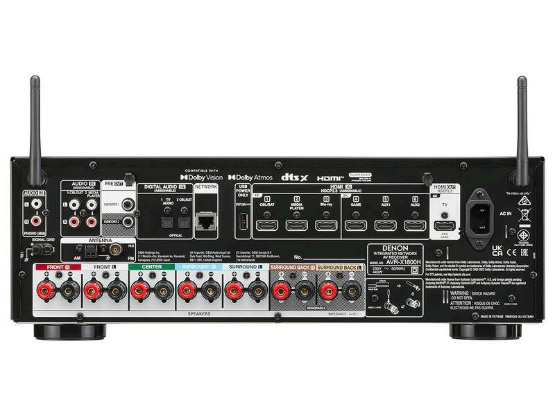 AMPLITUNER DENON AVR-X1800H BKE2 7.2
