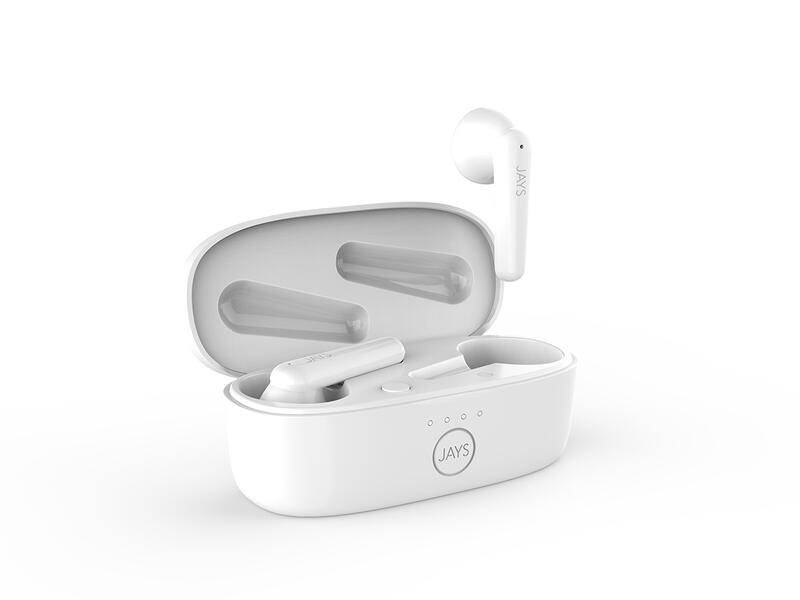 SŁUCHAWKI DOUSZNE BLUETOOTH JAYS T-SIX BT BIALE