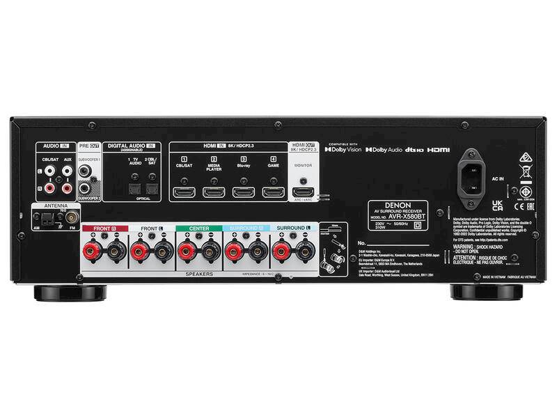 AMPLITUNER DENON AVR-X580BT 5.2 8K