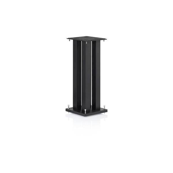 STYLUM SQUARE SPEAKER STANDS BLACK SATIN
