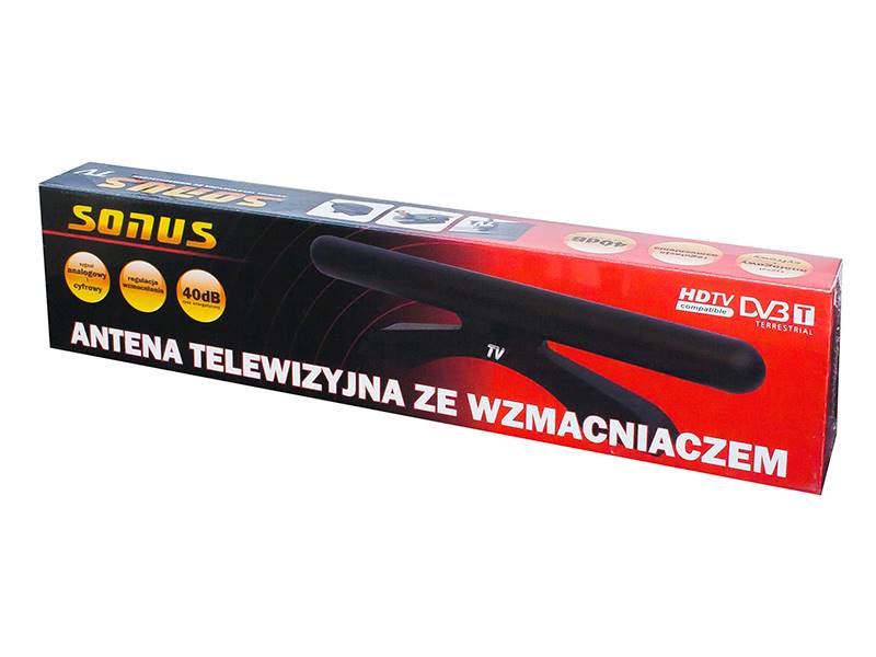 ANTENA TELEWIZYJNA POKOJOWA SONUS TV+ (UHF/VHF)