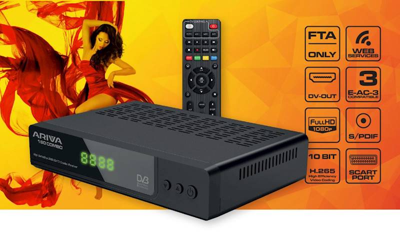 ODBIORNIK DVB-T2/ DVB-S2 FERGUSON ARIVA 160 COMBO