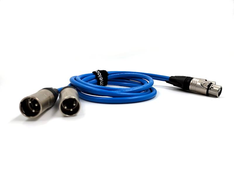 INTERKONEKT XLR MELODIKA SKY BLUE MSB2X10-1.0M