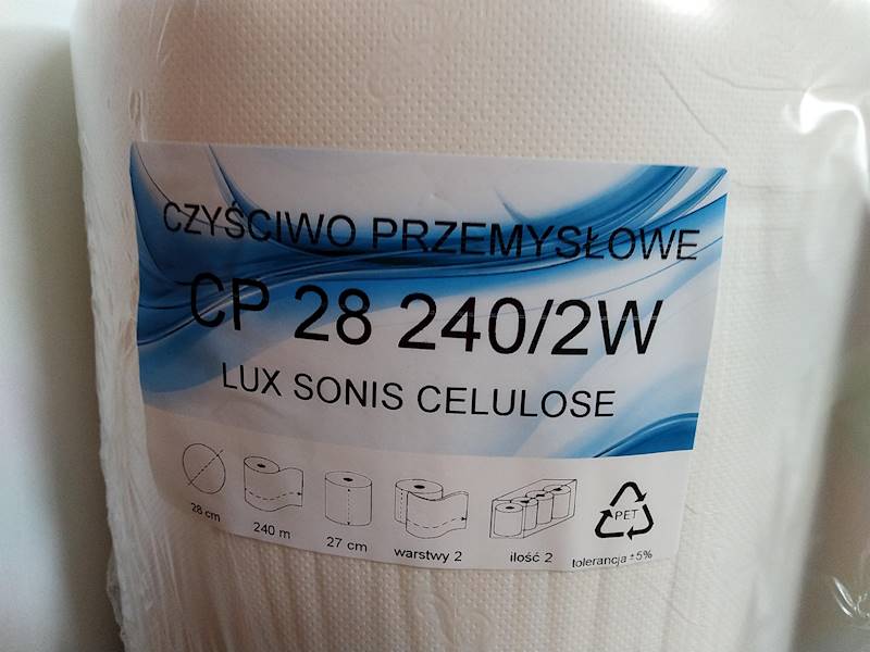 Ręcznik papierowy "czyściwo celulozowe" MAXI 240/2W celuloza 