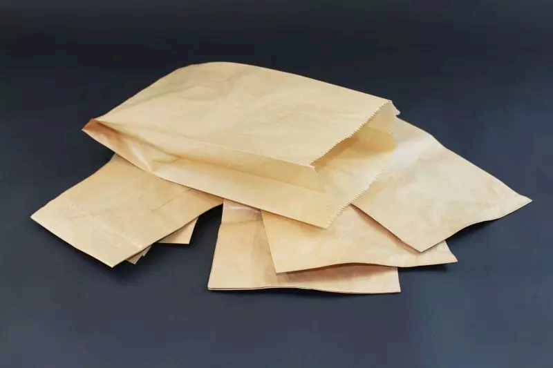 Torba fałdowa 1 kg szara 290x150x65 250 szt.