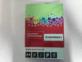 Papier komputerowy zielony ciemny, xero A4 80g ryza 500 ark.