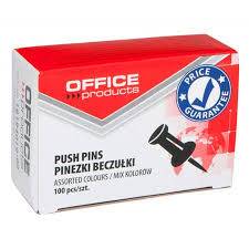 Pinezki tablicowe beczułki 100szt Office Prodiucts