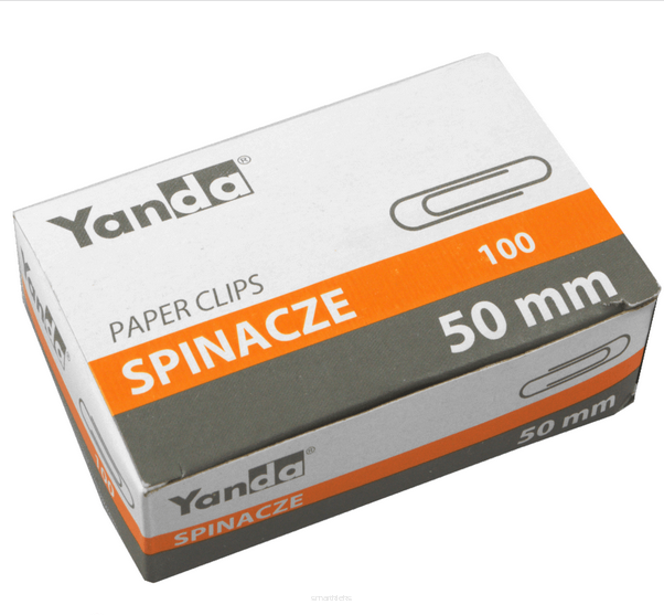 Spinacze do papieru 50mm 100szt. | Yanda