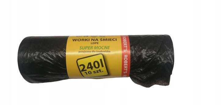 Worki na śmieci 240L grube 10 szt.