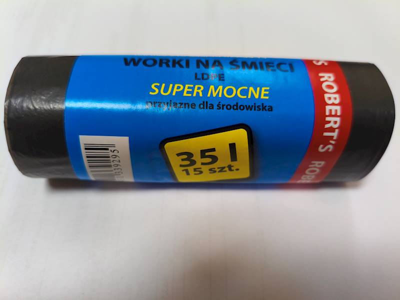 Worki na śmieci 35L grube 15 szt. 50x60