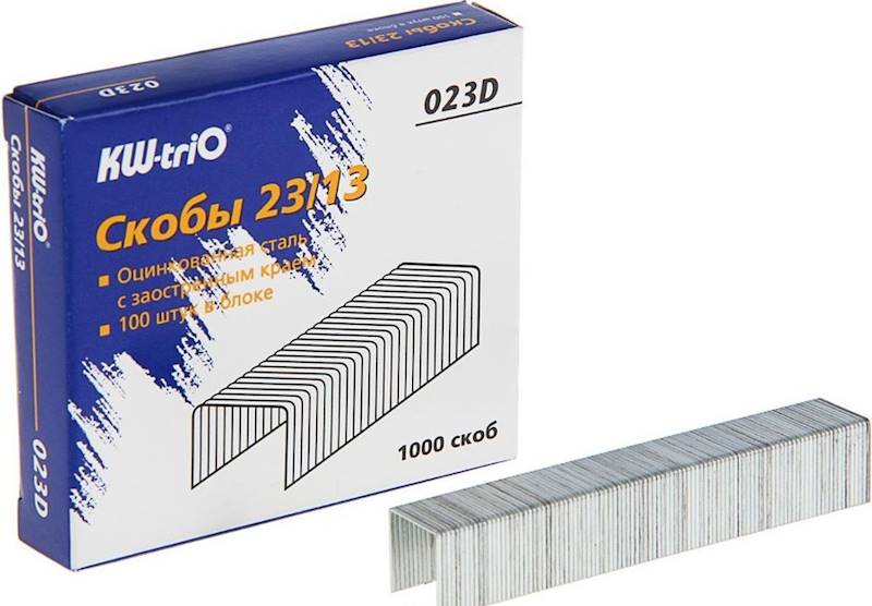 Zszywki 23/13 1000 szt | KW-triO
