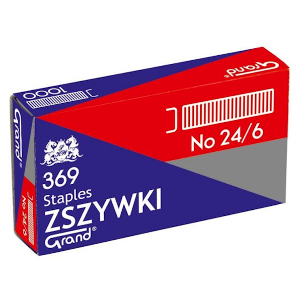 Zszywki 24/6 1000 szt