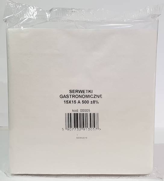 Serwetki gastronomiczne 15x15cm 500szt