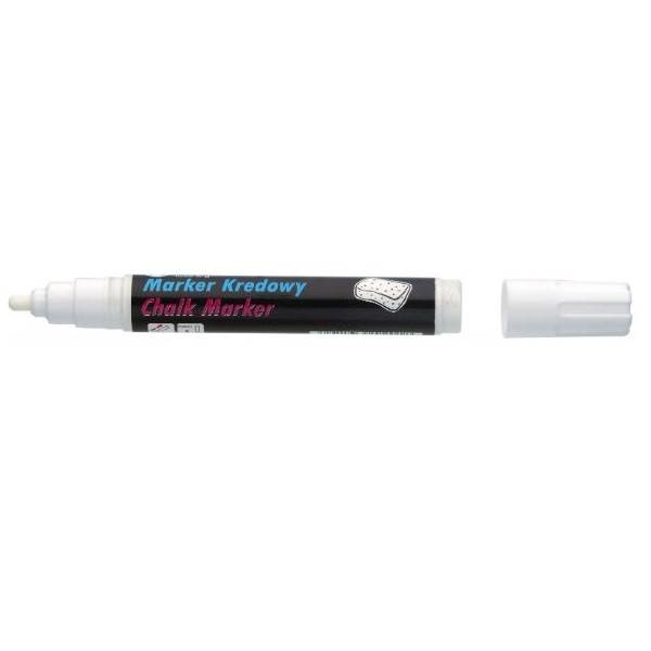 Marker kredowy okrągły 4,5mm TOMA biały