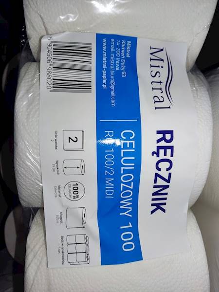 Ręcznik papierowy na rolce 80m celuloza 2W 