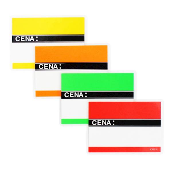 Etykieta cenowa wędliny czarna A-6 laminowana 50 szt.