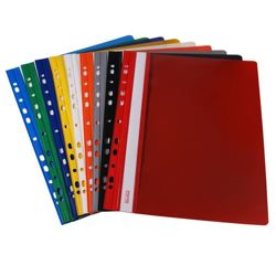 Skoroszyt PVC czerwony wpinany do segregatora A4 MyOffice