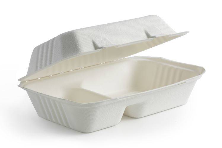 POJEMNIK OBIADOWY Menubox z trzciny cukrowej 2-dzielny a'50