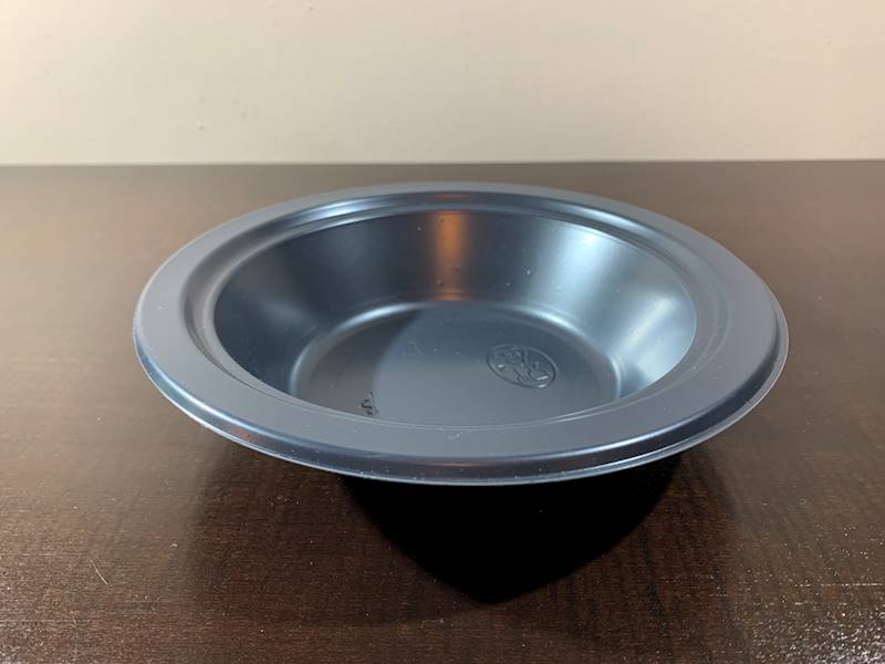 MISKA 350ML czarna gładka premium 11gr a'50 wielorazowa
