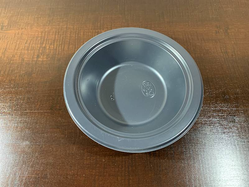 MISKA 350ML czarna gładka premium 11gr a'50 wielorazowa