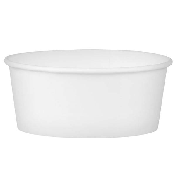 MISKA PAPIEROWA 350ml biała gładka powlekana a'30