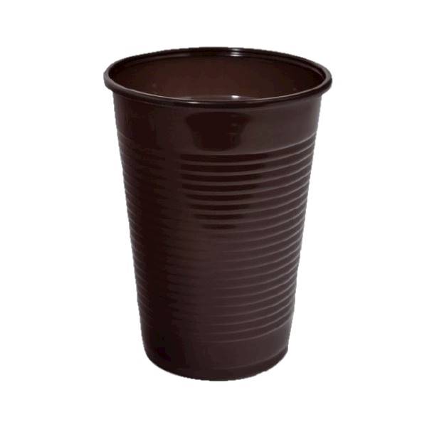 KUBEK 200ml PP BRĄZ a'100 wielorazowy