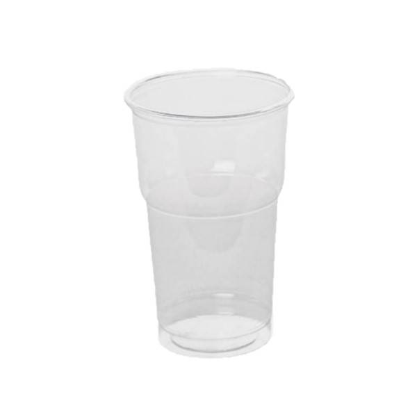 KUBEK 500ml PP PRZEŹROCZYSTY PREMIUM a'50 wielorazowy